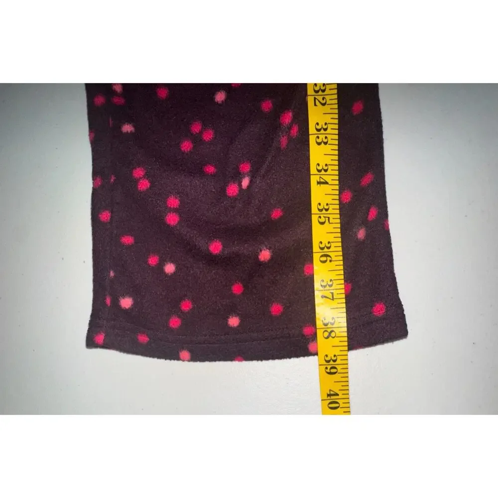 Gilligan &‎ O’Malley Womens S Fleece Pajama Set Holiday Polka Dot Cozy Warm Soft